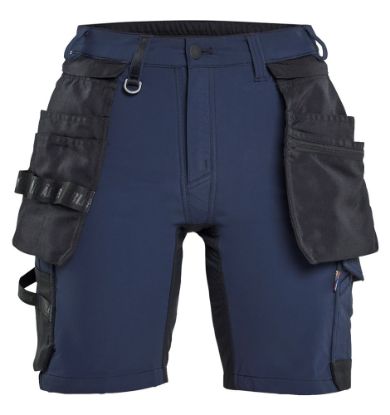 Afbeeldingen van BLÅKLÄDER Short dames met 4-weg stretch 7124 donker marineblauw/zwart C52