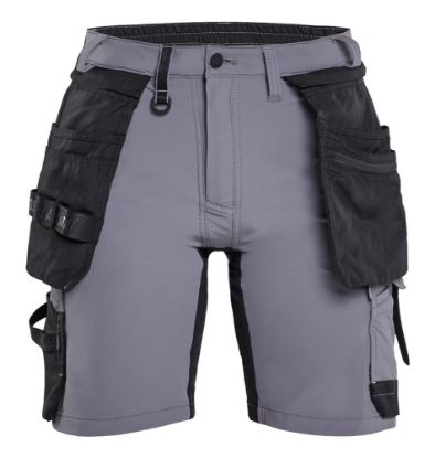 Afbeeldingen van BLÅKLÄDER Short dames met 4-weg stretch 7124 medium grijs/zwart C32