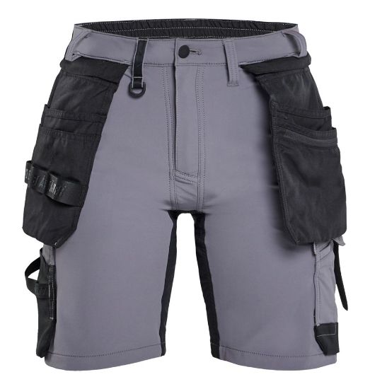 Afbeeldingen van BLÅKLÄDER Short dames met 4-weg stretch 7124 medium grijs/zwart C54