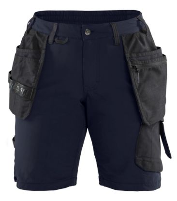 Afbeeldingen van BLÅKLÄDER Short dames met 4-weg stretch 7183 donker marineblauw/zwart C46