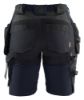 Afbeeldingen van BLÅKLÄDER Short dames met 4-weg stretch 7183 donker marineblauw/zwart C50