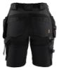 Afbeeldingen van BLÅKLÄDER Short dames met 4-weg stretch 7183 zwart/donkergrijs C40