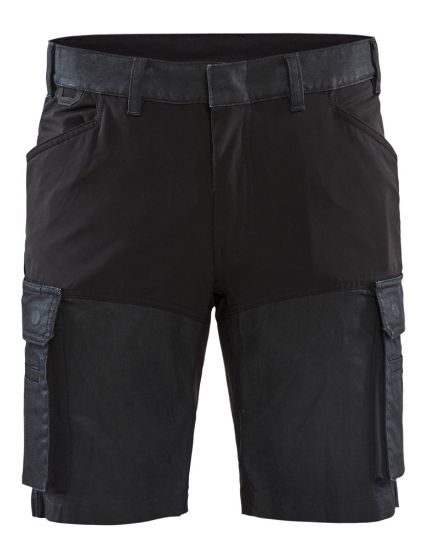 Afbeeldingen van BLÅKLÄDER Short denim service met stretch 1437 marineblauw/zwart C52