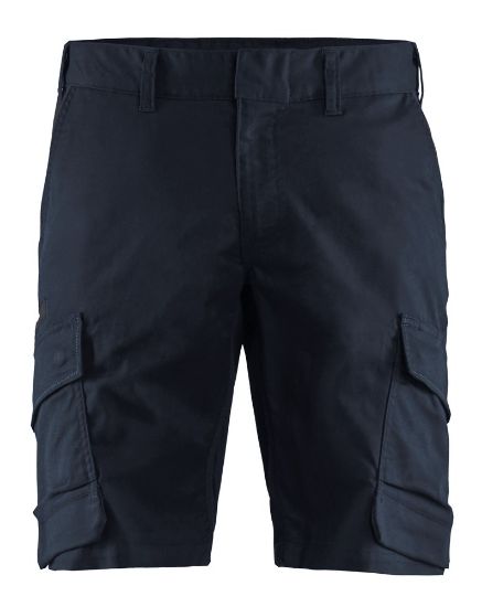 Afbeeldingen van BLÅKLÄDER Short industrie met stretch 1446 donker marineblauw/zwart C46