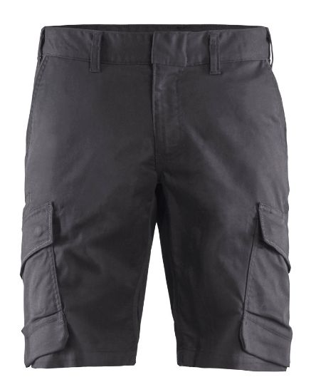 Afbeeldingen van BLÅKLÄDER Short industrie met stretch 1446 medium grijs/zwart C62