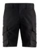 Afbeeldingen van BLÅKLÄDER Short industrie met stretch 1446 zwart/donkergrijs C56