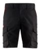 Afbeeldingen van BLÅKLÄDER Short industrie met stretch 1446 zwart/rood C62