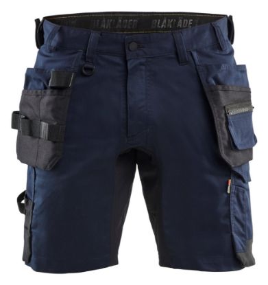 Afbeeldingen van BLÅKLÄDER Short met 2-weg stretch 1752 donker marineblauw C50