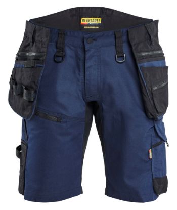 Afbeeldingen van BLÅKLÄDER Short met 2-weg stretch 1972 donker marineblauw/zwart C62