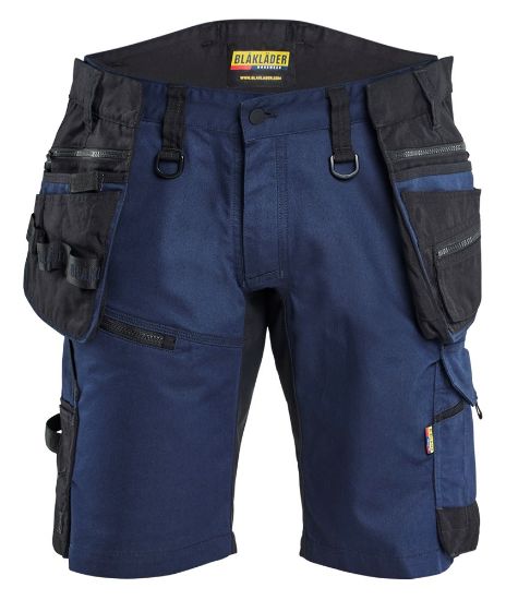 Afbeeldingen van BLÅKLÄDER Short met 2-weg stretch 1972 donker marineblauw/zwart C62