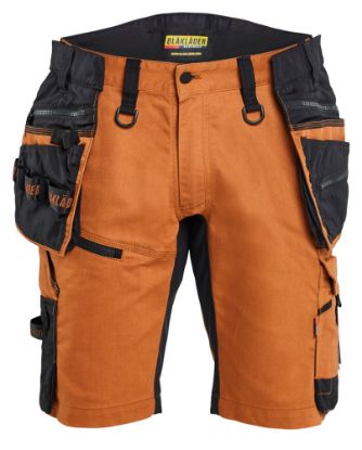 Afbeeldingen van BLÅKLÄDER Short met 2-weg stretch 1972 roest/zwart C46
