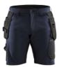 Afbeeldingen van BLÅKLÄDER Short met 4-weg stretch 1520 donker marineblauw/zwart C62