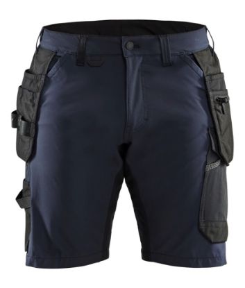 Afbeeldingen van BLÅKLÄDER Short met 4-weg stretch 1520 donker marineblauw/zwart C44