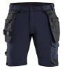 Afbeeldingen van BLÅKLÄDER Short met 4-weg stretch 1702 donker marineblauw/zwart C48