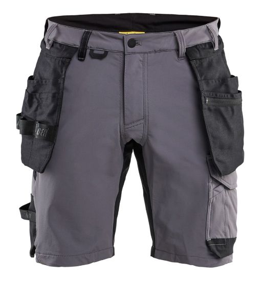 Afbeeldingen van BLÅKLÄDER Short met 4-weg stretch 1702 medium grijs/zwart C44
