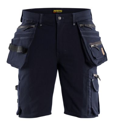 Afbeeldingen van BLÅKLÄDER Short met 4-weg stretch X1900 1988 donker marineblauw/zwart C58