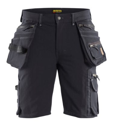 Afbeeldingen van BLÅKLÄDER Short met 4-weg stretch X1900 1988 donkergrijs/zwart C56
