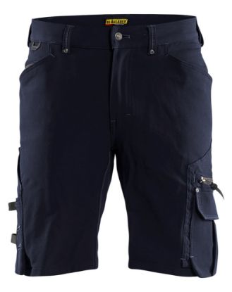 Afbeeldingen van BLÅKLÄDER Short met 4-weg stretch zonder spijkerzakken X1900 1987 donker marineblauw/zwart C48