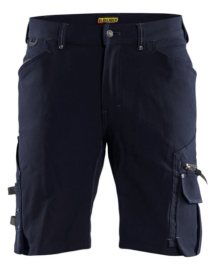 Afbeeldingen van BLÅKLÄDER Short met 4-weg stretch zonder spijkerzakken X1900 1987 donker marineblauw/zwart C60