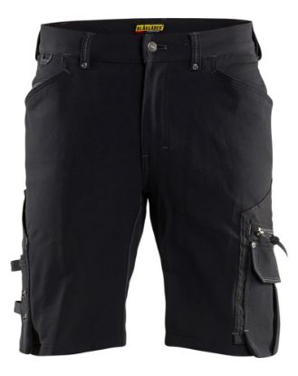 Afbeeldingen van BLÅKLÄDER Short met 4-weg stretch zonder spijkerzakken X1900 1987 zwart C48