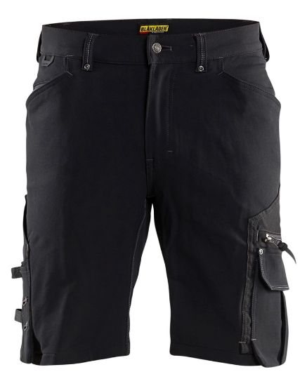 Afbeeldingen van BLÅKLÄDER Short met 4-weg stretch zonder spijkerzakken X1900 1987 zwart C54