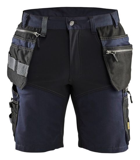 Afbeeldingen van BLÅKLÄDER Short met stretch 1598 donker marineblauw/zwart C58