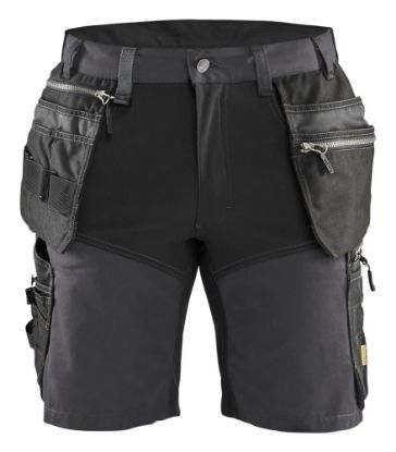 Afbeeldingen van BLÅKLÄDER Short met stretch 1598 medium grijs/zwart C64