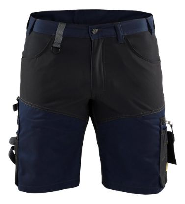 Afbeeldingen van BLÅKLÄDER Short met stretch 1798 donker marineblauw/zwart C64