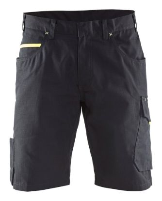 Afbeeldingen van BLÅKLÄDER Short service 1499 zwart/High Vis geel C44