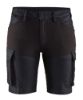 Afbeeldingen van BLÅKLÄDER Short service dames denim met stretch 7137 marineblauw/zwart C32
