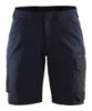 Afbeeldingen van BLÅKLÄDER Short service dames met 4-weg stretch 7123 donker marineblauw/zwart C34