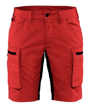 Afbeeldingen van BLÅKLÄDER Short service dames met stretch 7149 rood/zwart C46