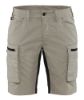 Afbeeldingen van BLÅKLÄDER Short service dames met stretch 7149 stone/zwart C30