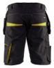 Afbeeldingen van BLÅKLÄDER Short service met spijkerzakken 1494 zwart/High Vis geel C60