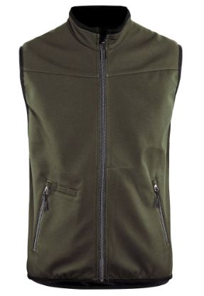 Afbeeldingen van BLÅKLÄDER Softshell bodywarmer 3850 groen/zwart XS