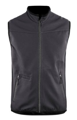 Afbeeldingen van BLÅKLÄDER Softshell bodywarmer 3850 medium grijs/zwart XS