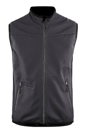 Afbeeldingen van BLÅKLÄDER Softshell bodywarmer 3850 medium grijs/zwart M
