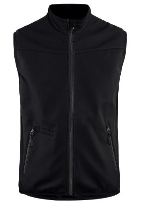 Afbeeldingen van BLÅKLÄDER Softshell bodywarmer 3850 zwart/donkergrijs XS