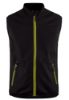 Afbeeldingen van BLÅKLÄDER Softshell bodywarmer 3850 zwart/High Vis geel 2XL