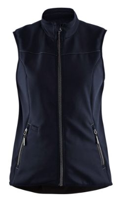Afbeeldingen van BLÅKLÄDER Softshell bodywarmer dames 3851 donker marineblauw/zwart XS