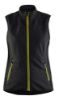 Afbeeldingen van BLÅKLÄDER Softshell bodywarmer dames 3851 zwart/High Vis geel XS