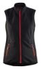 Afbeeldingen van BLÅKLÄDER Softshell bodywarmer dames 3851 zwart/rood M