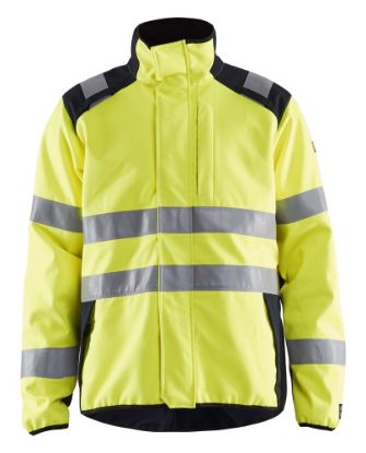 Afbeeldingen van BLÅKLÄDER Softshell jack Multinorm 4948 High Vis geel/marineblauw 2XL