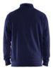 Afbeeldingen van BLÅKLÄDER Sweater bi-colour met halve rits 3353 marineblauw/High Vis geel XL