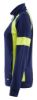 Afbeeldingen van BLÅKLÄDER Sweater dames Visible met rits 3568 marineblauw/High Vis geel M
