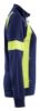 Afbeeldingen van BLÅKLÄDER Sweater dames Visible met rits 3568 marineblauw/High Vis geel M