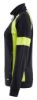 Afbeeldingen van BLÅKLÄDER Sweater dames Visible met rits 3568 zwart/High Vis geel XS