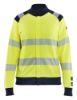 Afbeeldingen van BLÅKLÄDER Sweater Multinorm dames met rits 3471 High Vis geel/marineblauw M