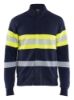 Afbeeldingen van BLÅKLÄDER Sweater Multinorm met rits 3462 marineblauw/High Vis geel XL