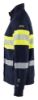 Afbeeldingen van BLÅKLÄDER Sweater Multinorm met rits 3462 marineblauw/High Vis geel XL